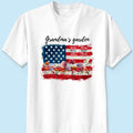 Grandma Garden Nation Flag Floral 4th Of July Personalized Shirt