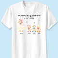 Grandma Goose Mama Goose And Kids Personalized Shirt, Gift