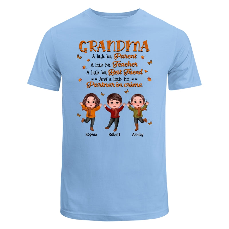 Grandma Fall Season Parent Teacher Best Friend Personalized Shirt