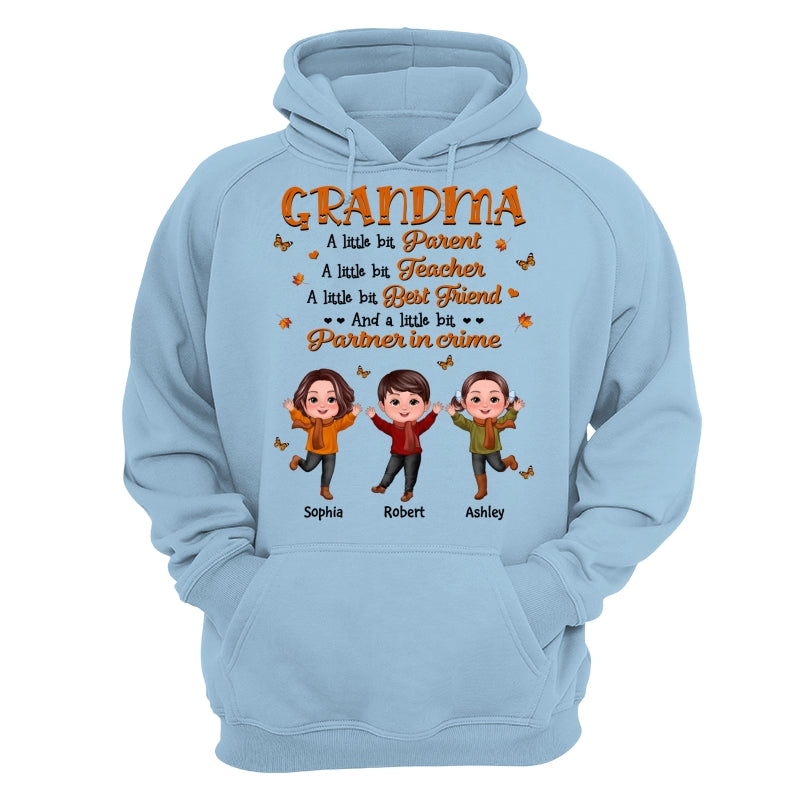 Grandma Fall Season Parent Teacher Best Friend Personalized Shirt