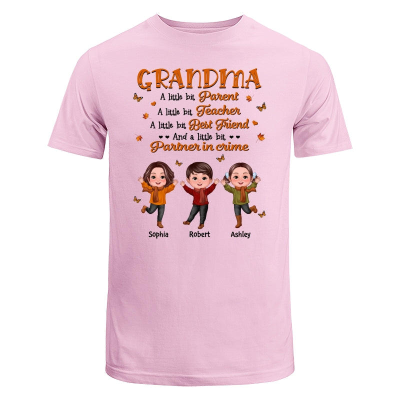 Grandma Fall Season Parent Teacher Best Friend Personalized Shirt