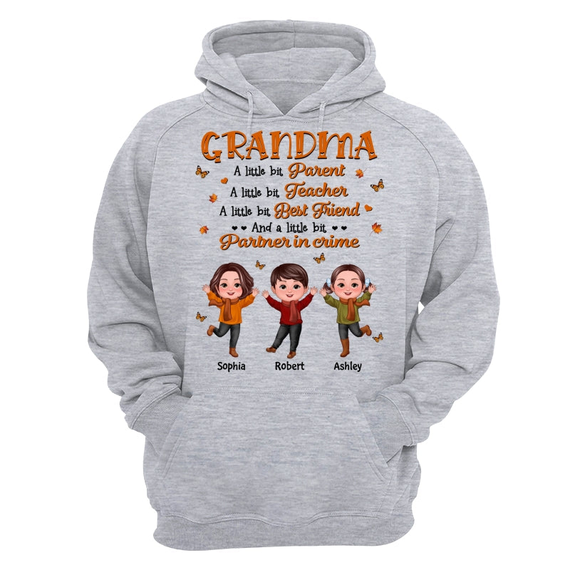 Grandma Fall Season Parent Teacher Best Friend Personalized Shirt