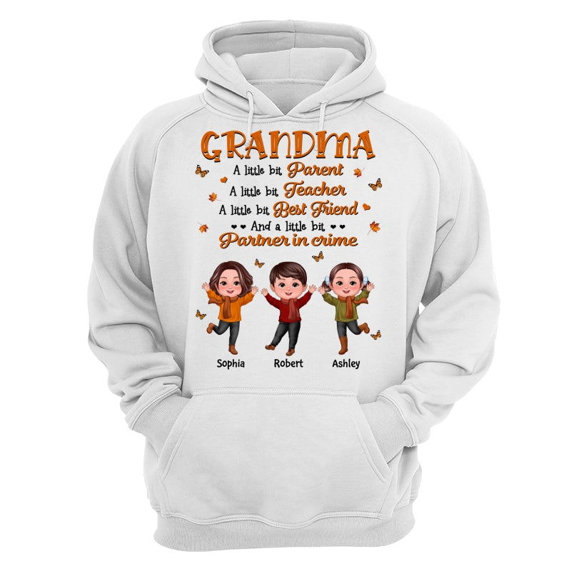 Grandma Fall Season Parent Teacher Best Friend Personalized Shirt