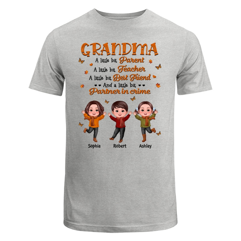 Grandma Fall Season Parent Teacher Best Friend Personalized Shirt